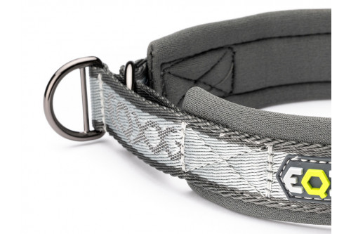 collar para perros Pro Collar gris Eqdog zona de auto-apriete detalle