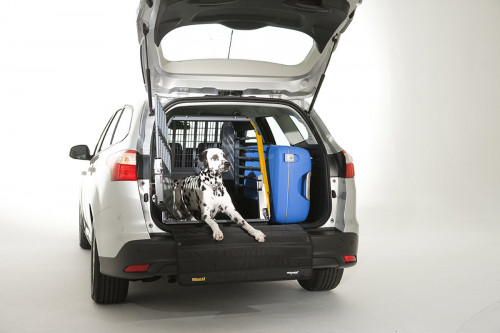 transportin jaula de coche para dos perros Variocage SINGLE L+ son los más seguros e innovadores. MIMSafe Suecia. toma 3