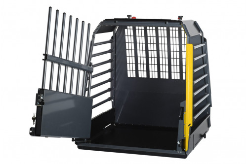 transportin jaula de coche para dos perros Variocage SINGLE XXL+ son los más seguros e innovadores. MIMSafe Suecia. toma 1