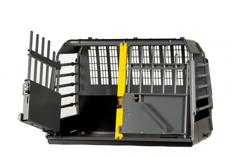 transportin jaula de coche para dos perros Variocage DOBLE L + son los más seguros e innovadores. toma 1