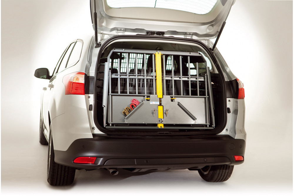 El transportin jaula coche para dos perros Variocage DOBLE XXL+ los más seguros. MIMSafe Suecia. toma 2