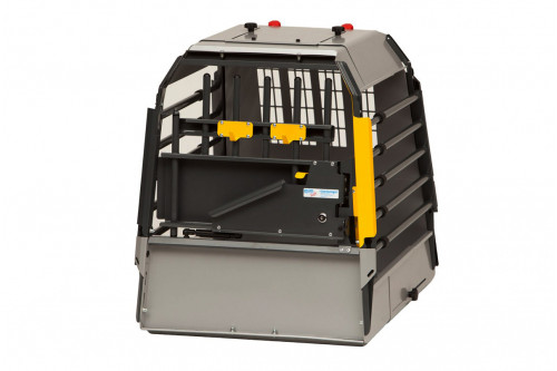 transportin jaula de coche para dos perros Variocage SINGLE COMPACT L son los más seguros e innovadores. MIMSafe Suecia. toma 1