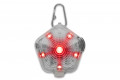 luz de seguridad para perros Ruffwear THE BEACON™ resistente, impermeable, muy visible.  Recargable USB. rojo 1