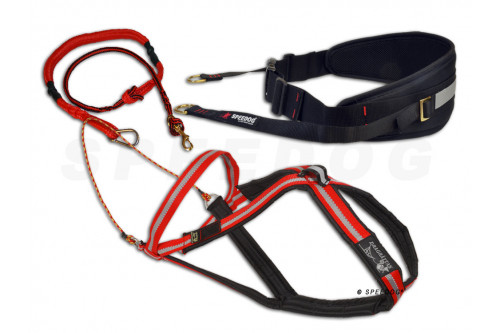 Pack, equipación canicross Dragrattan MultiSport Cx-Go. canicross, bikejoring,  incluye arnés, cinturón y linea toma 1