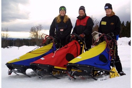 El trineo Danler European Open es un modelo legendario, está indicado para sprint. plegado