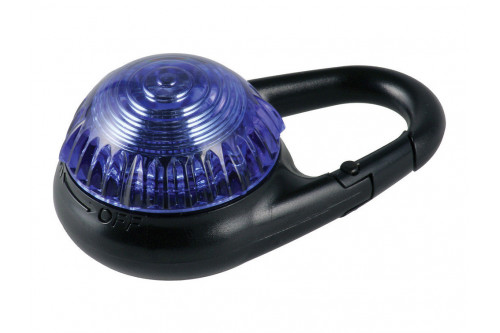 Luz led colgante azul alta visibilidad y seguridad. Uso en collares, arneses, correas. Resistente, sumergible toma 2