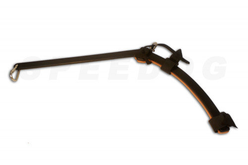 Soporte acoplador SCOOTER BAYONET para bicicleta y patinetes.  para que la correa no se enrede en la rueda. Bikejoring. toma 1