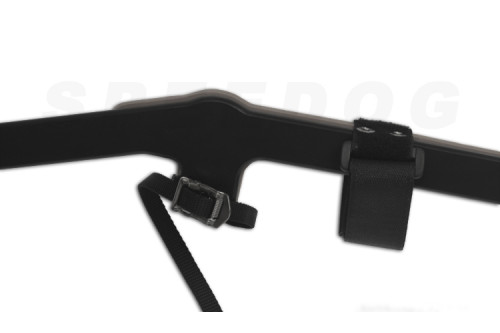 Soporte acoplador SCOOTER BAYONET para bicicleta y patinetes.  para que la correa no se enrede en la rueda. Bikejoring. toma 2