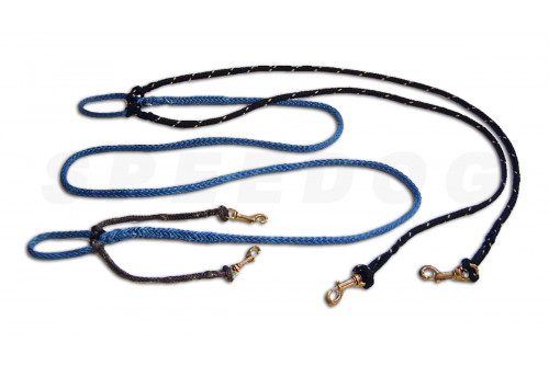 Línea de tiro para perros, Módulo Mushing 2 PERROS CUERDA kevlar COMPLETO. Ligero y resistente