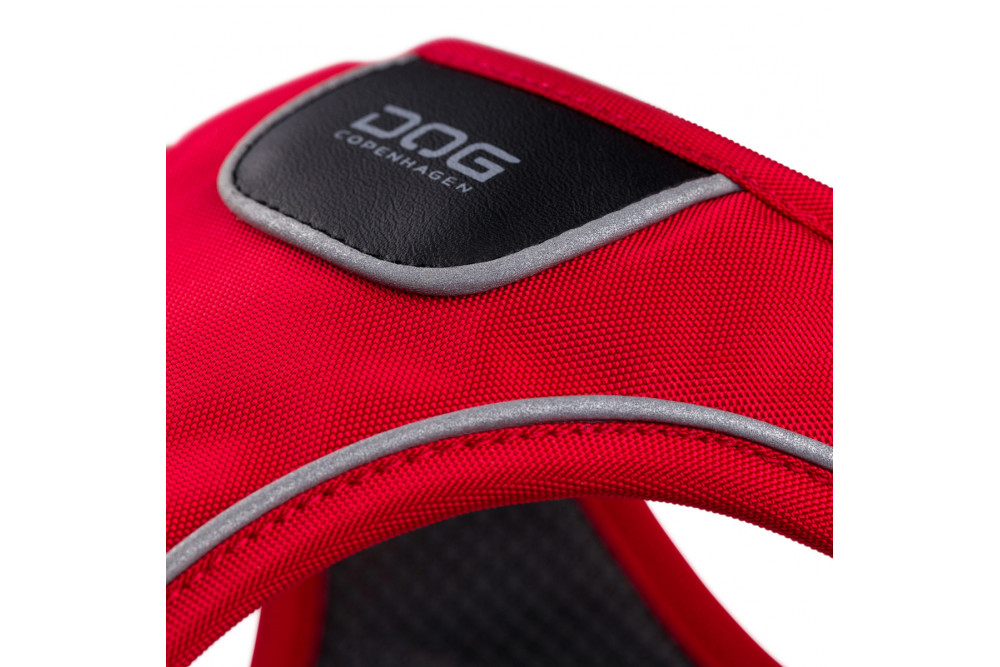 Arnés para perro DOG Copenhagen Comfort Walk Go rojo detalle