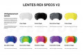 Recambio lentes silver V2 para gafas Rex Specs. Protección ojos de los perros rayos UV, traumatismos oculares toma 4