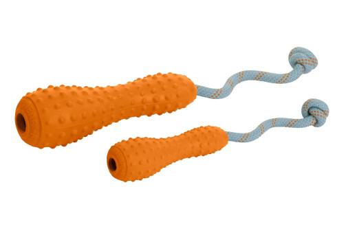 El juguete interactivo para perros Gourdo™ de Ruffwear está fabricada con caucho de latex natural. Resistente toma 3