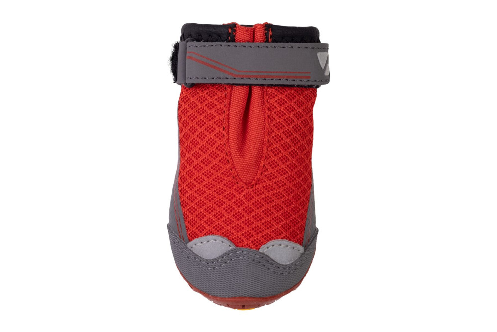 botas zapatos para perros Grip Trex™ rojo Sumac Ruffwear protección todo terreno.  suela Vibram de alto agarre toma 3