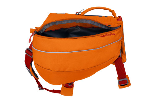 mochila alforja para perros Ruffwear Approach™ Pack 2022 Naranja ajuste y funcionalidad para que lleve cómodo la carga toma 6