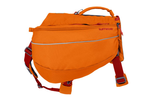 mochila alforja para perros Ruffwear Approach™ Pack 2022 Naranja ajuste y funcionalidad para que lleve cómodo la carga toma 2