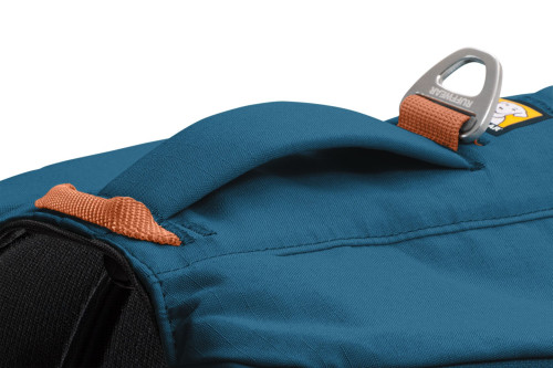 mochila alforja para perros Ruffwear Front Range™ Azul, ajuste y funcionalidad, confortable toma 7