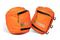 mochila alforja para perros Eqdog FLEX PACK™ compact naranja ajuste y funcionalidad para que sea confortable  toma 2